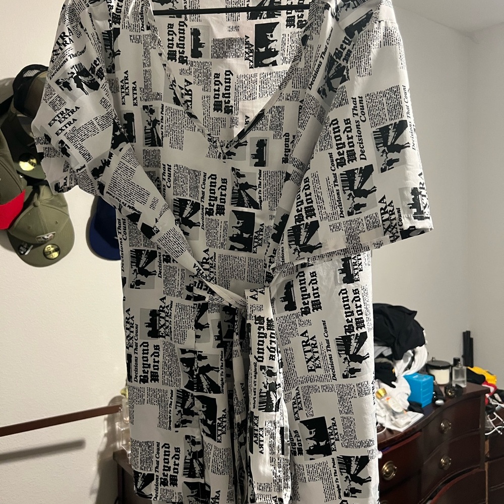 Black and white printed shirt